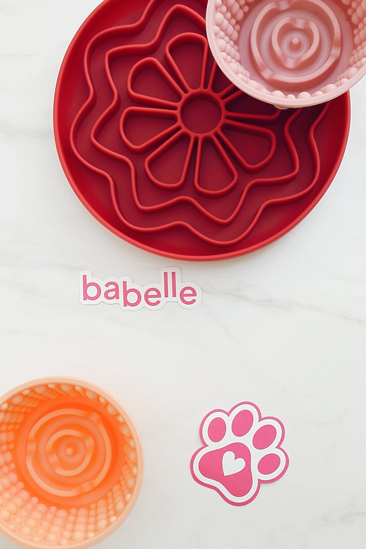 Die Swirlie Lickbowl - Pfirsich