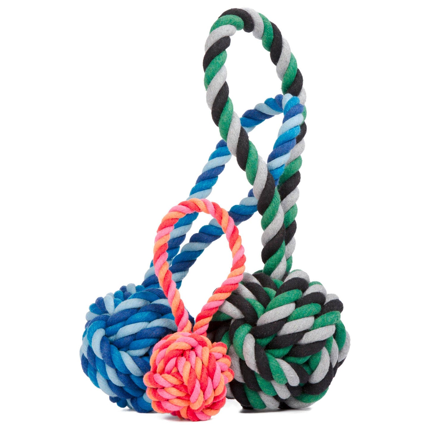 Schleuderball Mini in Rot-Orange-Pink