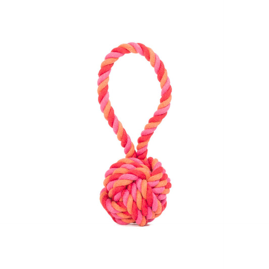 Schleuderball Mini in Rot-Orange-Pink