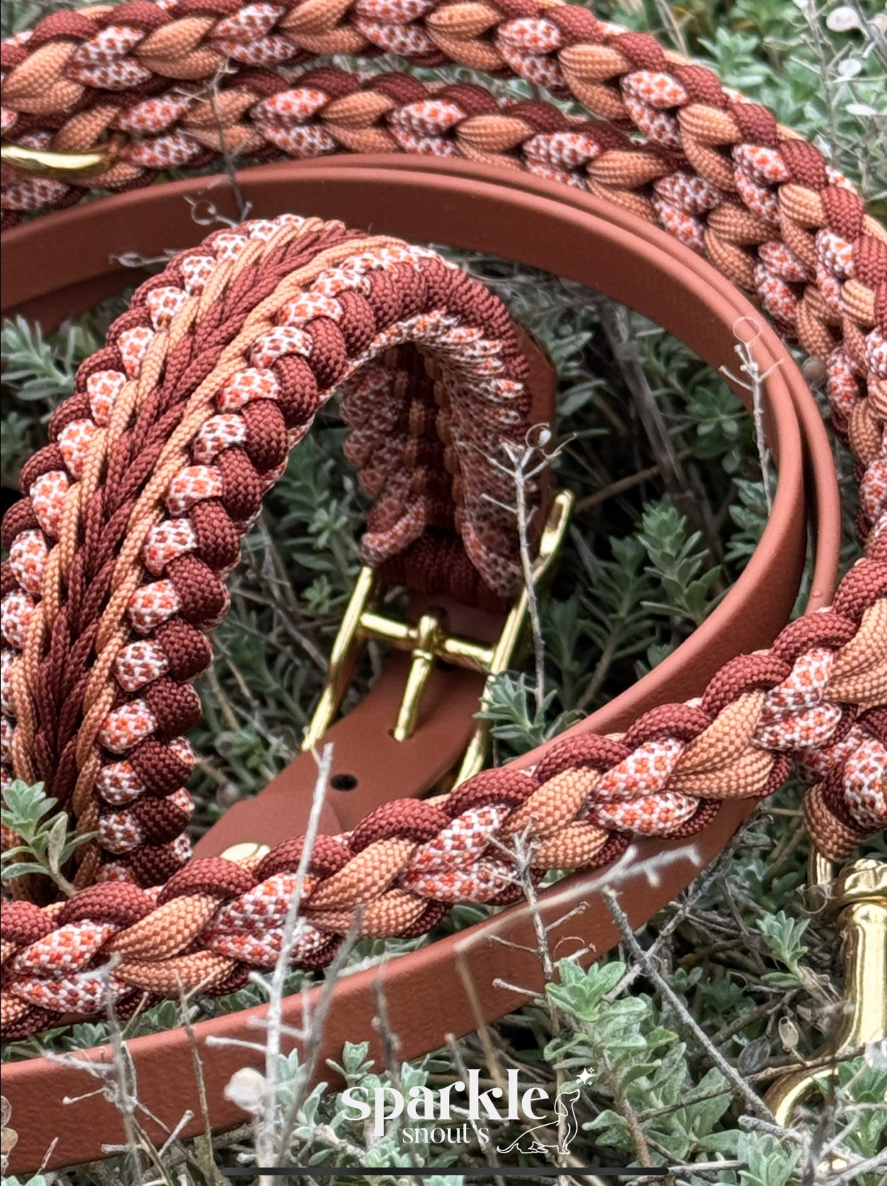 Leine VENICE in Rust & Kupfer